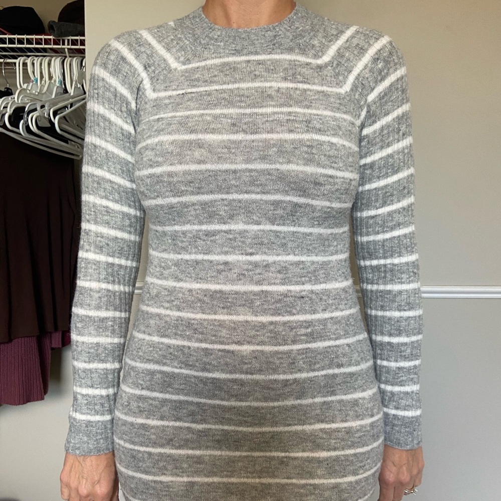 Striped sweater dress
